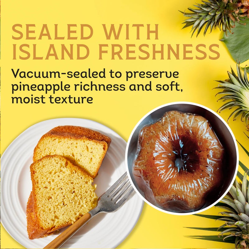 TORTUGA Caribbean Pineapple Rum Cake - 16 oz Caribbean Pineapple Rum Cakes - The Perfect Premium Gourmet Gift for Stocking Stuffers, Gift Baskets, and Christmas Gifts - Great Snack Cakes for Delivery - Image 4